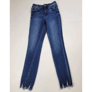 KanCan Women's Skinny Jeans Casual Buttons Medium Blue Wash Size 1/24